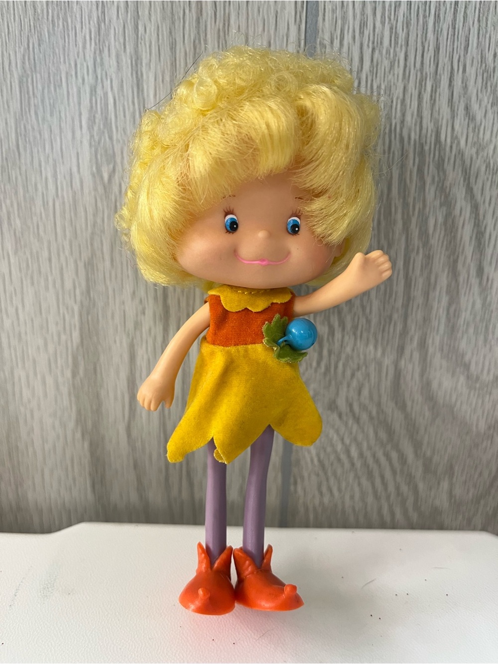 Herself the Elf Doll Vintage In Jingle Dress 1982 American Greetings Yellow Hair